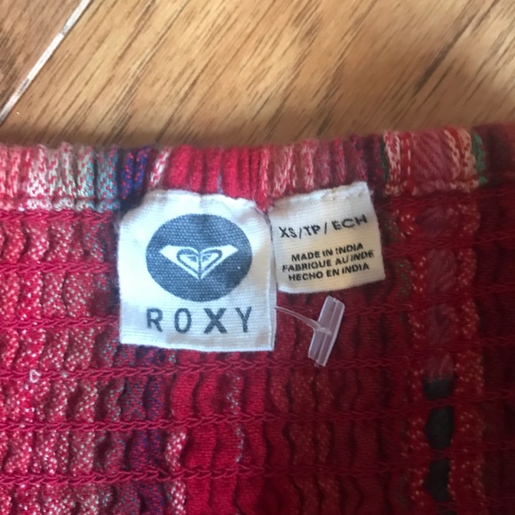 NWOT Roxy Strapless Mini Dress Multicolored - Picture 3 of 3